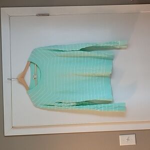 J. Crew, sweater, women's large, teal.